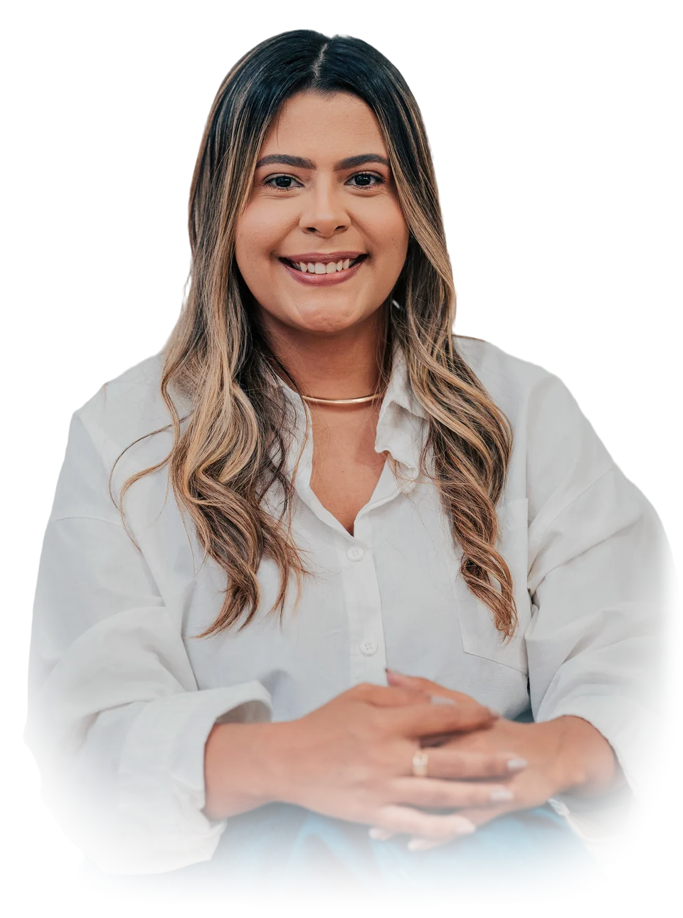 Maria Angélica Lacerda, psicóloga da clínica, sorrindo