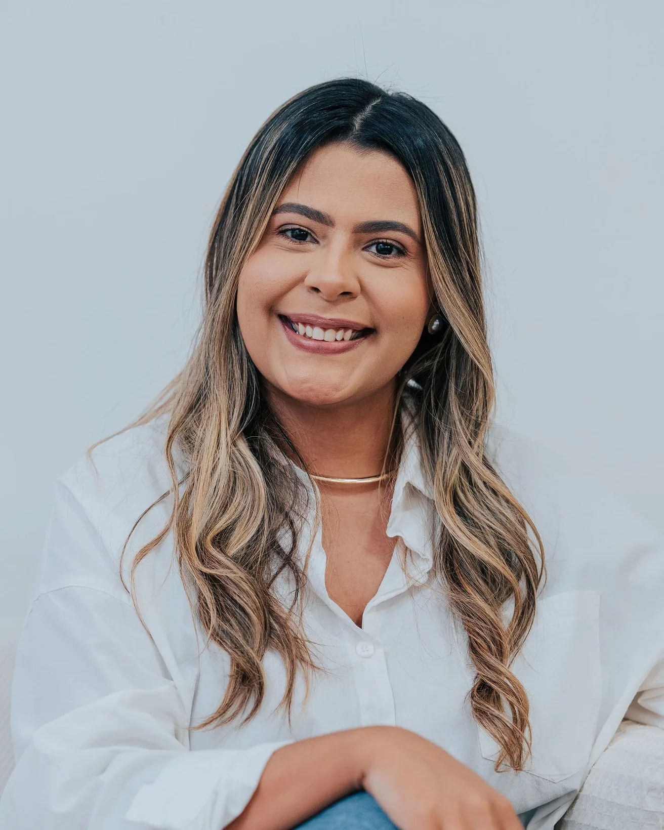 Maria Angélica Lacerda, psicóloga da clínica, sorrindo